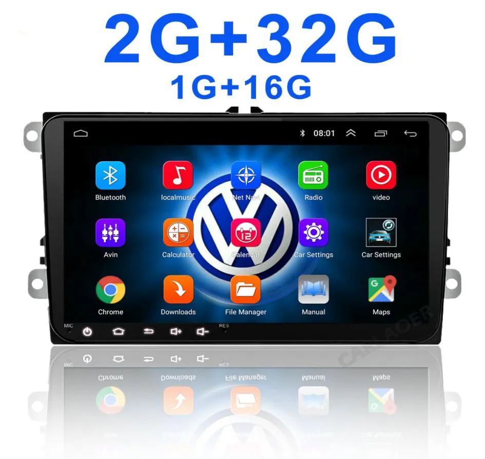 Android 2Din för VW // Golf/Polo/Tiguan/Passat/B7/B6/Leon/Skoda/Octavia Car Radio GPS 2 DIN CAR multimedia Player2085133