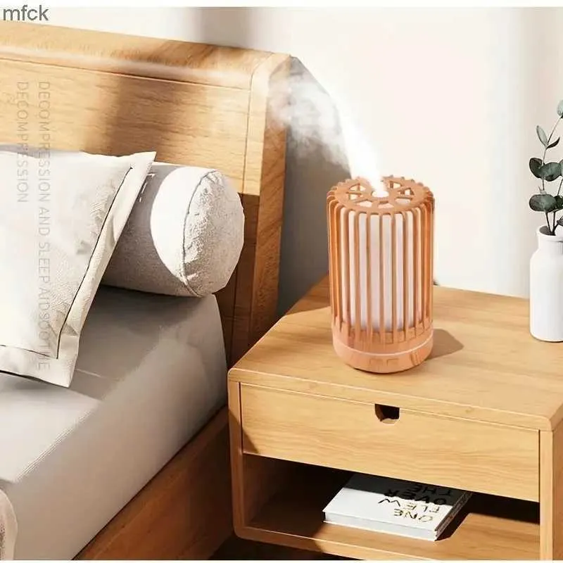 Humidifiers Fragrance Lamps Air Humidifier Aromatherapy Machine Bird Cage Ultrasonic USB Humidifier Oil Diffuser With Colorful Night Lights
