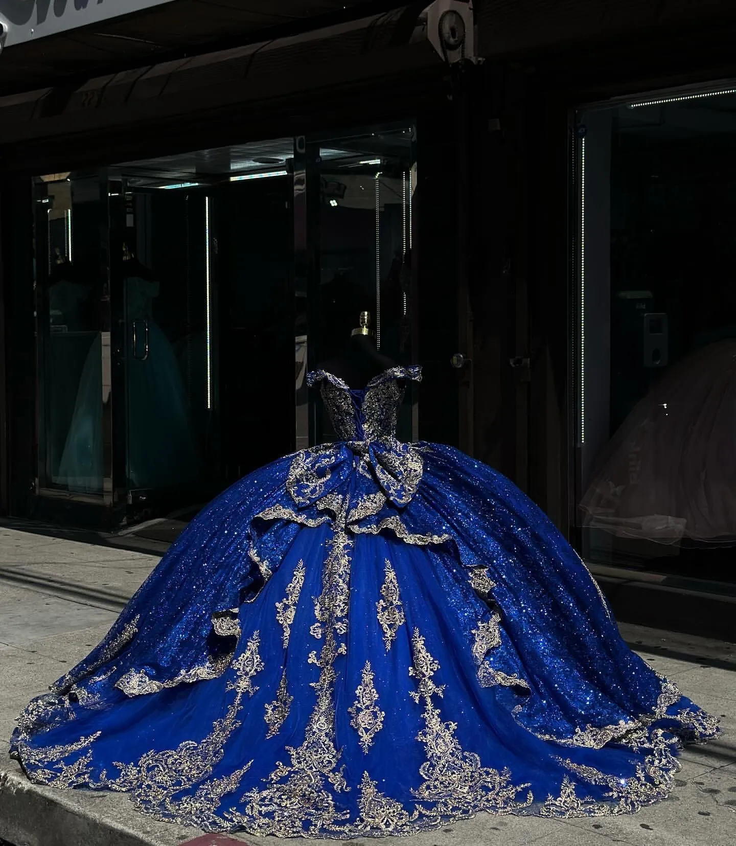 blue prom dresses pinterest Royal Blue Mermaid Satin Long Prom Dress, Off Shoulder Blue Evening Dress US 10 / Black