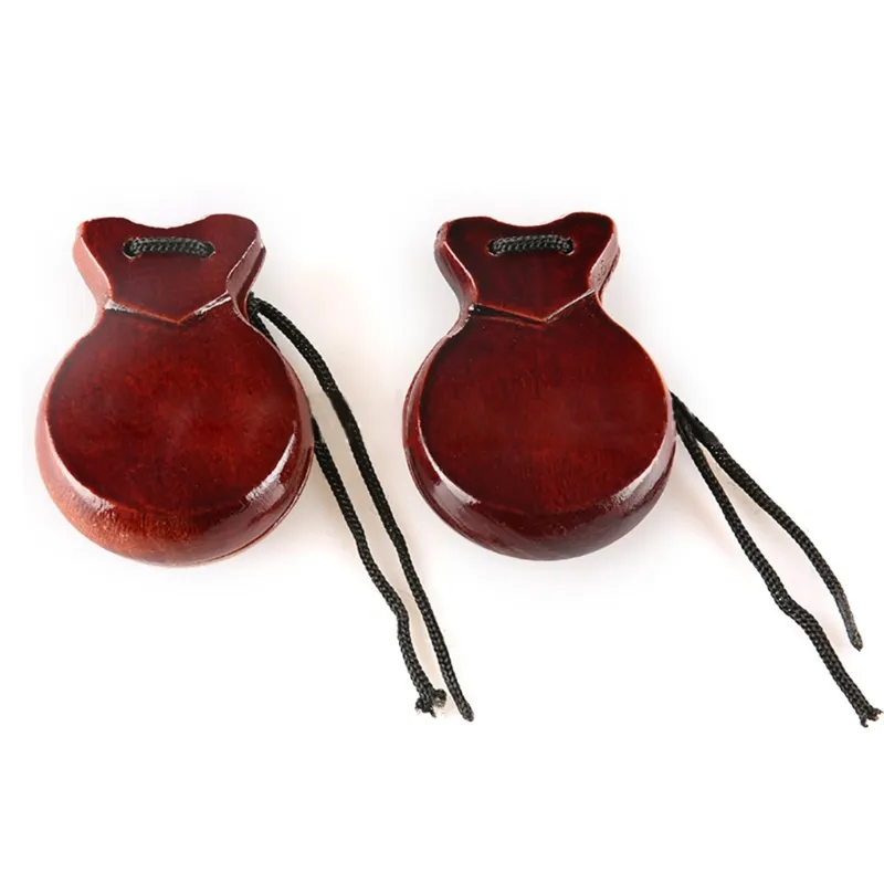 Red Plastic Castanets For Kids - Rhythm Teaching Instruments For Early Music Education