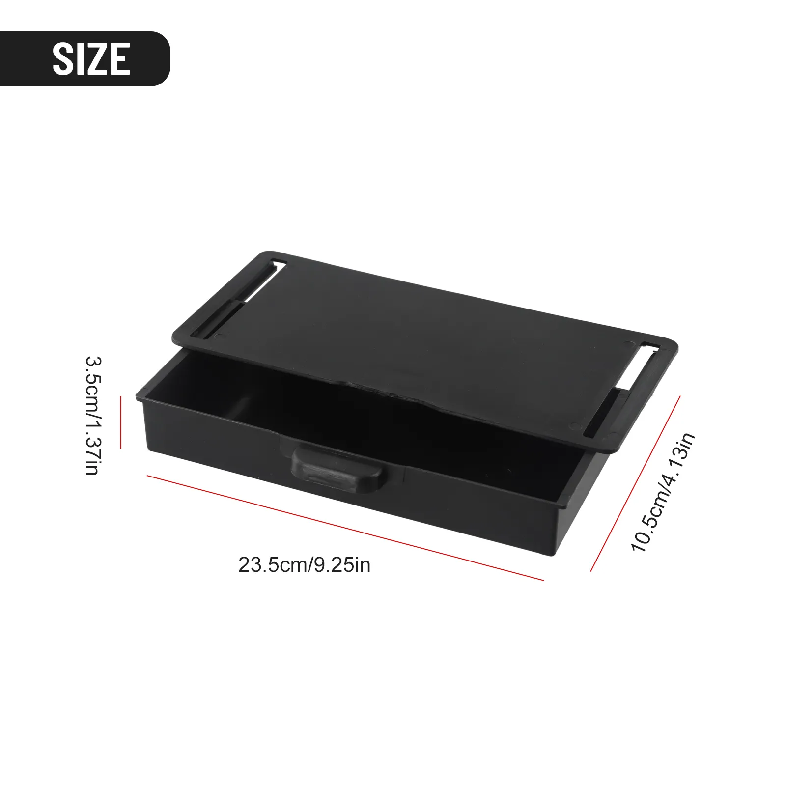 Under-Desk Storage Drawer | ABS Plastic Organizer | Adhesive Dust-Proof ...