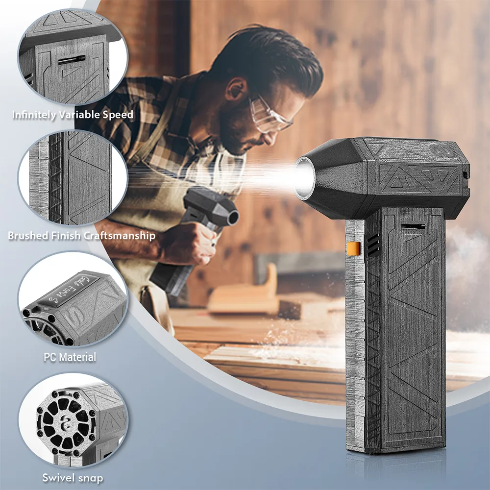 Jual Powerful Air Blower High Speed Duct Fan Mini Turbo Jet Fan 140,000 RPM 62m/s Turbo Violent Fan High Performance Brushless Motor I.1236438590 - View #4