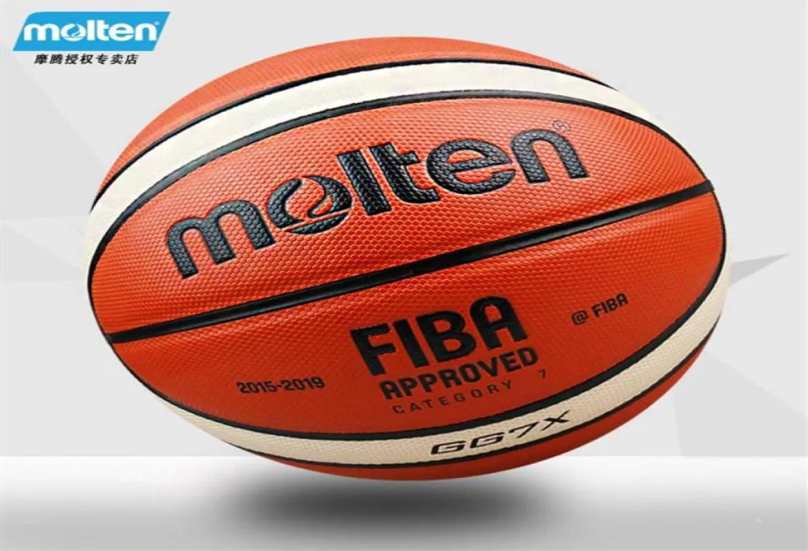 Högkvalitativ smält FIBA ​​GG7X PU läder basket Alstar Game inomhus utomhus basketboll Match Training Ball Size7301L1973507