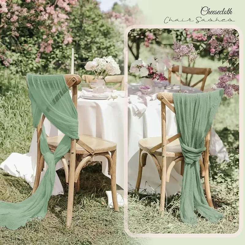 Cheesecloth chair sash sale