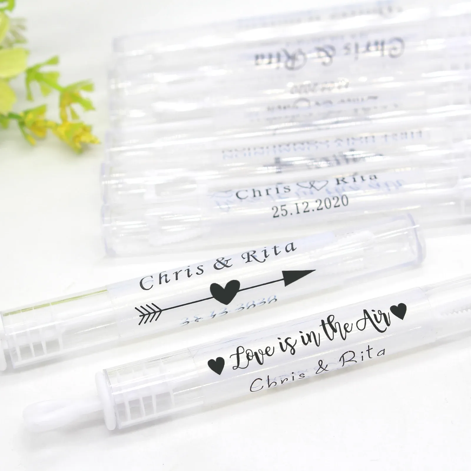 thumbnail interactive-video image 1 of 30 Personalized Mini Bubble Labels / Stickers For Wedding Favors - Roses & Sunflowers Design 1 of 1