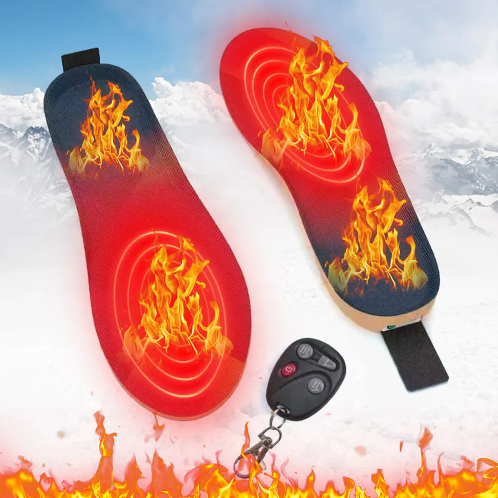 Heat Reflective Insole Men Women USB Rechargeable Heated Insoles 3 Heat Levels, Up To 8 Hour ...