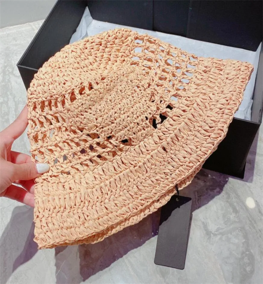 Summer Straw Hat For Women Men Designer Bucket Hat Brand Luxury Designers Fisher Sunhats Holiday Beanies Caps Fashion Strawhat Bra6276117