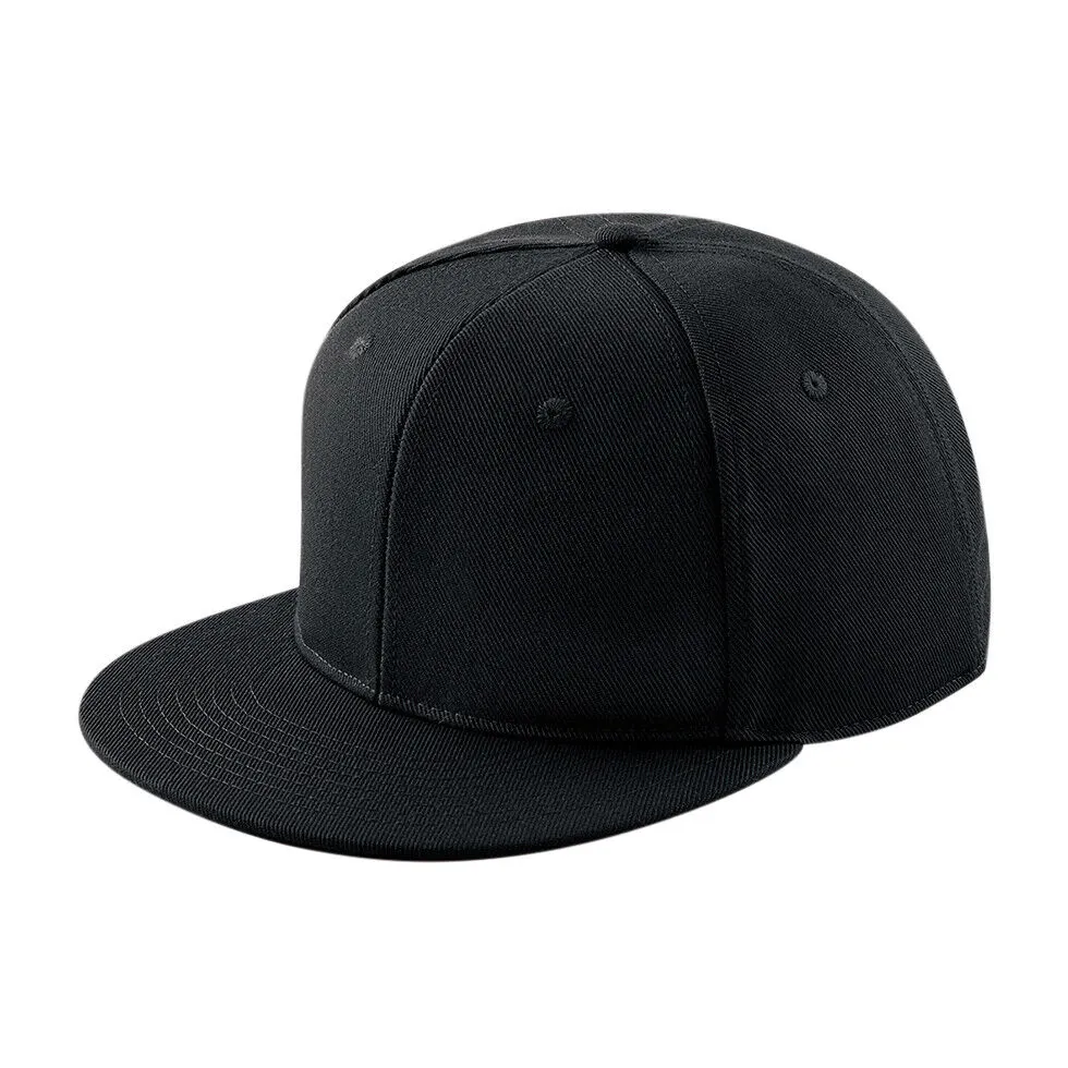 Nowy płaski czapkę z czarnym płaskim wzorem baseballowym Era Hip Hop Fit Flat Top Hat