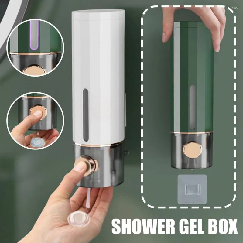 Liquid Soap Dispenser 450ml Manual Wall Mounted Bathroom Washing Hand Family El Shower Gel Shampoo Accessories