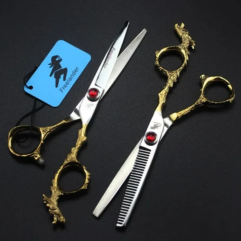 55-9 Inch Professional Hairdressing Scissors for Barbershop Hair Cutting and Thinning from Japan