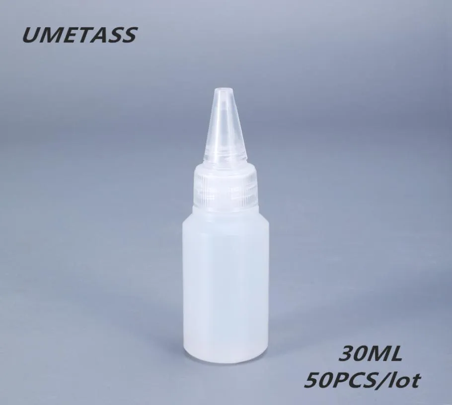 保管ボトルジャームメタス30ml小型スクイーズPEプラスチック用丸いドロッパーボトルリークプルーフ液体容器50PCSLO2630346