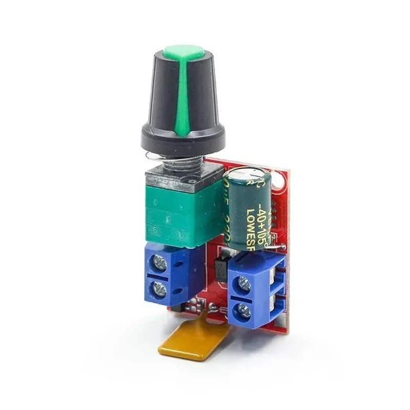 Mini DC Motor PWM Speed Controller 5A 90W 5V 6V 12V 24V 35V Speed Control Switch Super Small LED Dimmer Max 5A