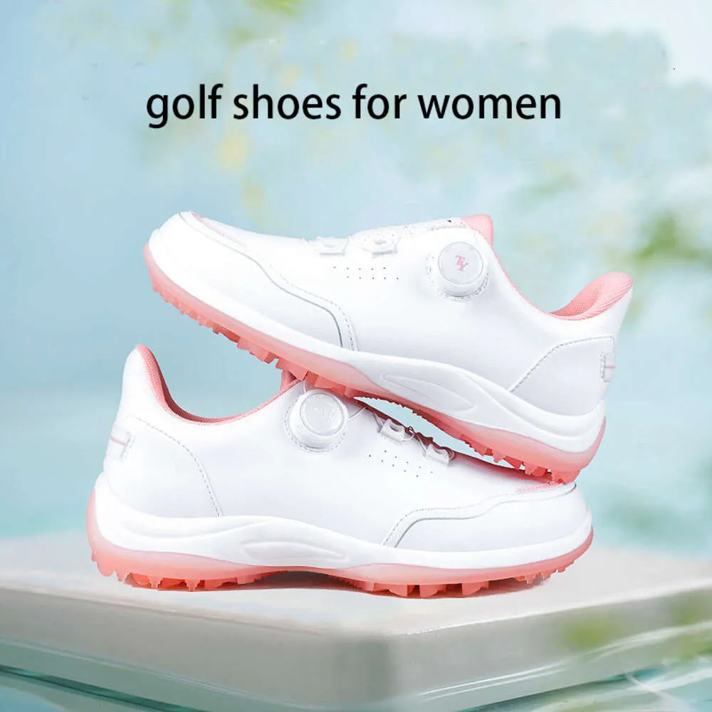 New Designer Women Golf Shoes Trendy Brand Sport Shoes Casual Sports Shoes Knobs Shoelaces Waterproof and Anti Slip Golf Shoes for Women