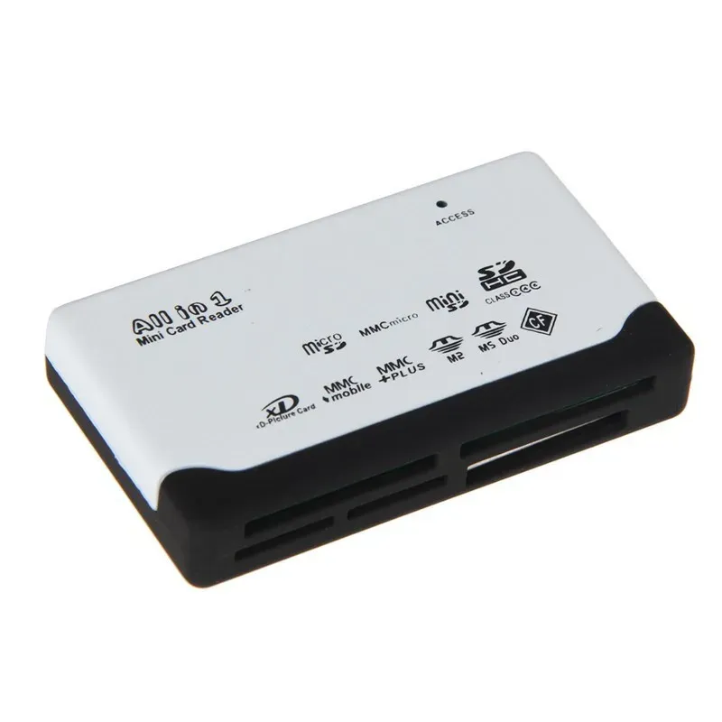 Card Reader USB 2.0 TF Memory Card Reader Fast Data Transmission All In One Card Reader Support TF CF SD Mini SD MS XD