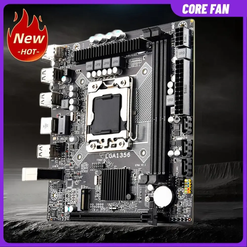 Moederborden X79A V2 Desktopcomputer Mainboard Ondersteuning M.2 NVME MATX 64GB LGA1356 2 DDR3 Desktops moederbord PCIE 16X grafische kaartsleuf