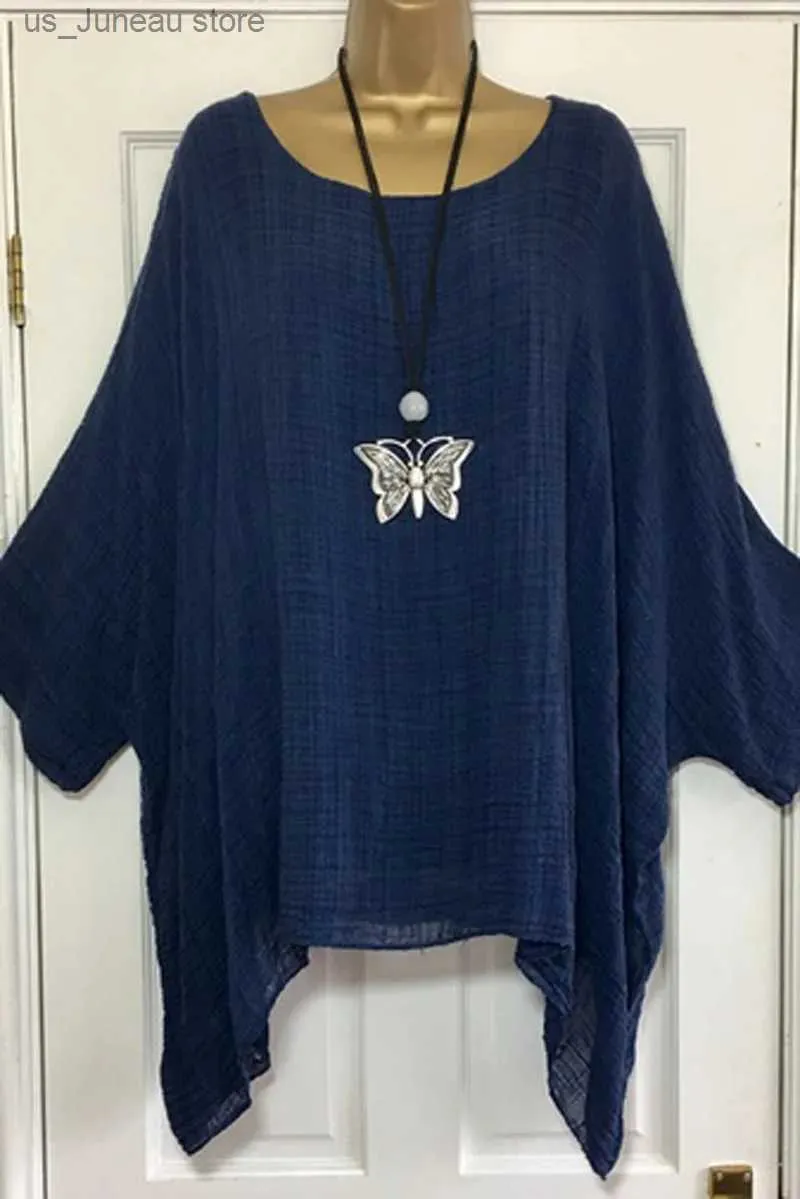 Women's Blouses Shirts 2019 Casual Tuned Plus Size 5xl Batwing Slave Dameshemd