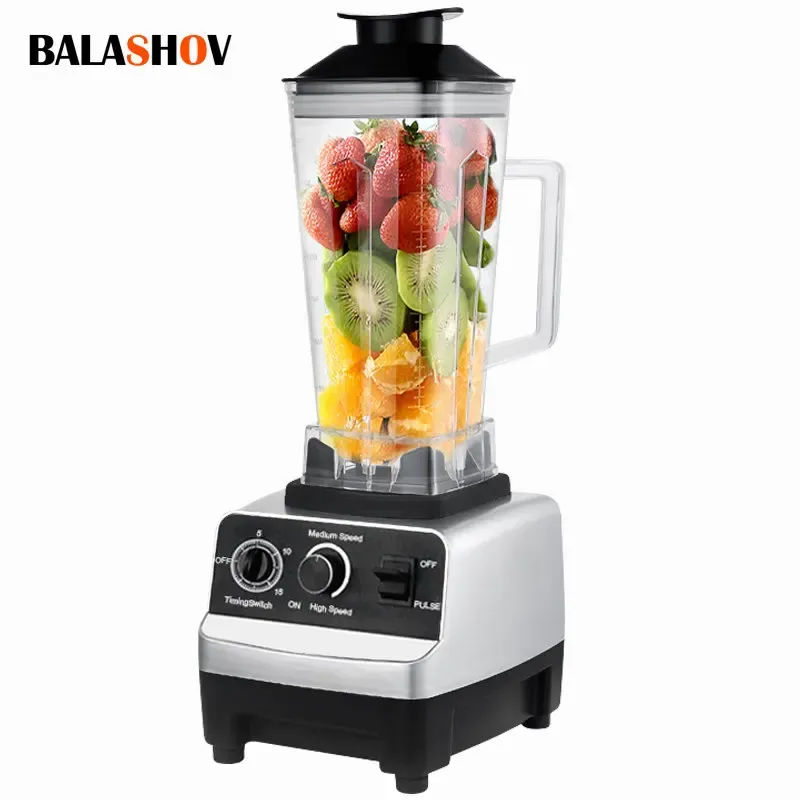 Juicers da 4500 W Blender Professional Miscuglio pesante SmuICER Frutta ad alta potenza Fruttatore commerciale Timer Frullatori di ghiaccio Smoziatori