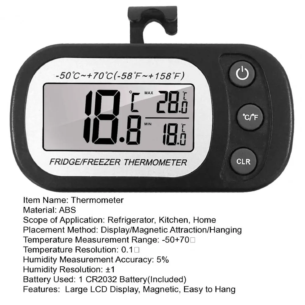 Anvin 2-Pack Large Dial Oven Thermometers - Dual Scale 50-300°C/100-600°F, Hangs Or Stands, For Oven & Grill