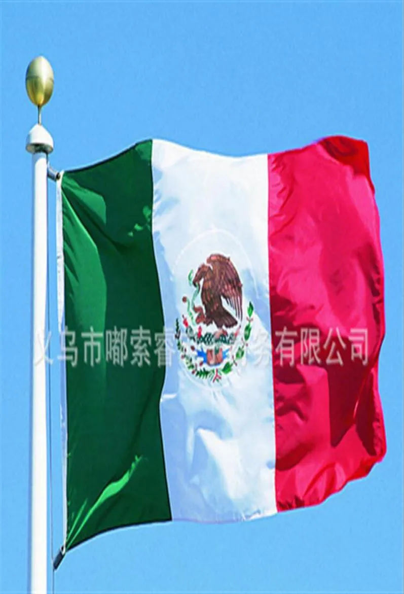 Mexico Flag Nation 3ft x 5ft Polyester Banner Flying150 90cm aangepaste vlag over de hele wereld wereldwijd wereldwijd Outdoor225Q5959009