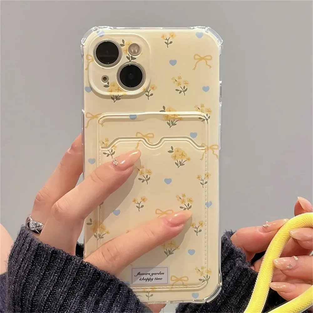 Korean Cute Love Heart Flower Phone Case with Card Holder for iPhone 11 12 13 14 15 Pro Max Soft Shockproof Bumper Half-Wrapped Case from Dhgate Cell Phone Boxes & Packages - price 4.42 Korean Cute Love Heart Flower Phone Case with Card Holder for iPhone 11 12 13 14 15 Pro Max Soft Shockproof Bumper Half-Wrapped Case from Dhgate Cell Phone Boxes & Packages - price 4.42