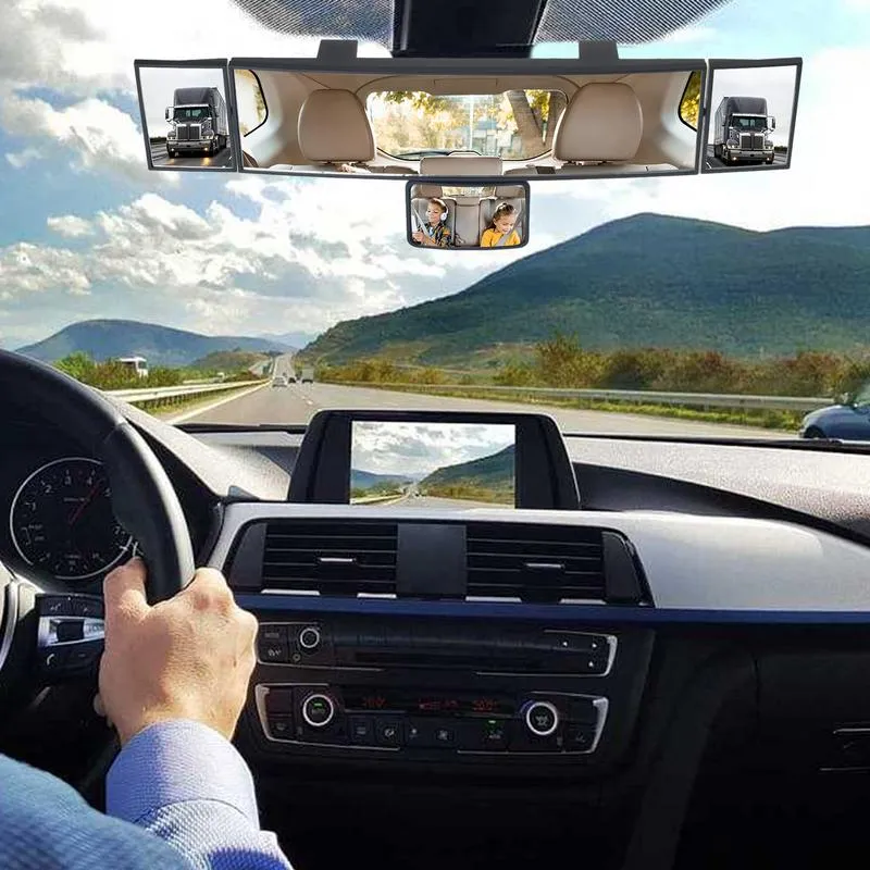 Car Interior Rearview Mirror - Universal Auto Rear View Mirror with ...