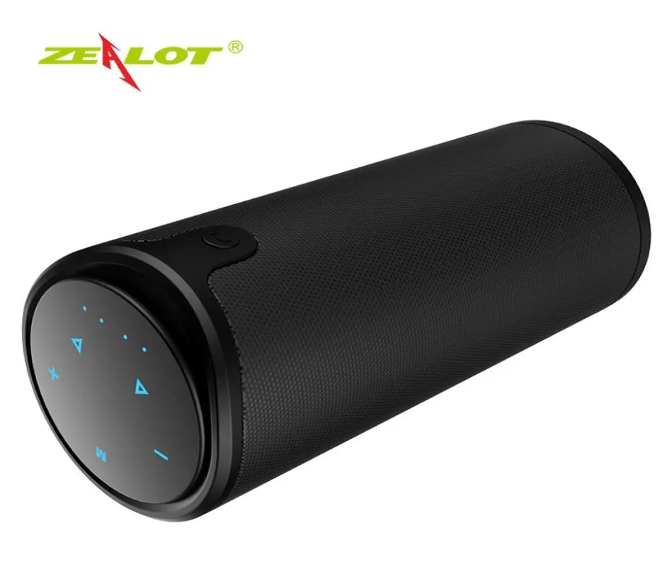 ZEALOT S8 Bezprzewodowe głośniki Bluetooth Outdoorowa kolumna HiFi stereo subwoofer muzyczny skrzynka muzyczna przenośna obsługa głośników wysokościowych tf CARD6092184