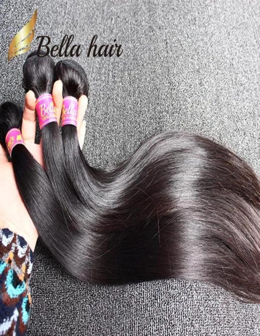 Straight Peruvian Virgin Hair Weft 1 Bunt 8a Natural Black Obearbetat Remy Human Hair Extensions Tiktok Selling2331144