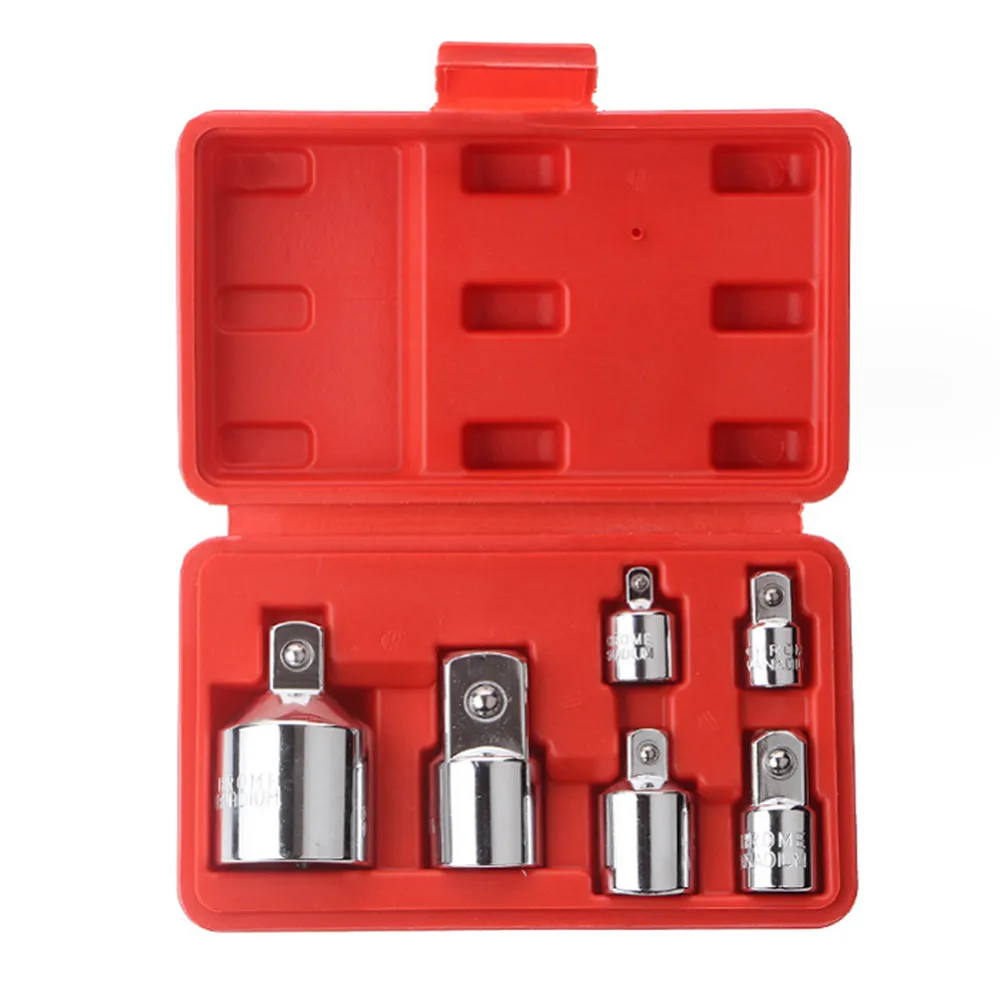 dopsleutel-adapterset 8-delig 1/4 op 3/8, 3/8 op 1/4, 3/8 op 1/2, 1/2 op 3/8, 1/2 naar 3/4, 3/4 naar 1/2, 3/4 naar 1, 1 naar 3/4 adapter dopsleutel adapter ratelset