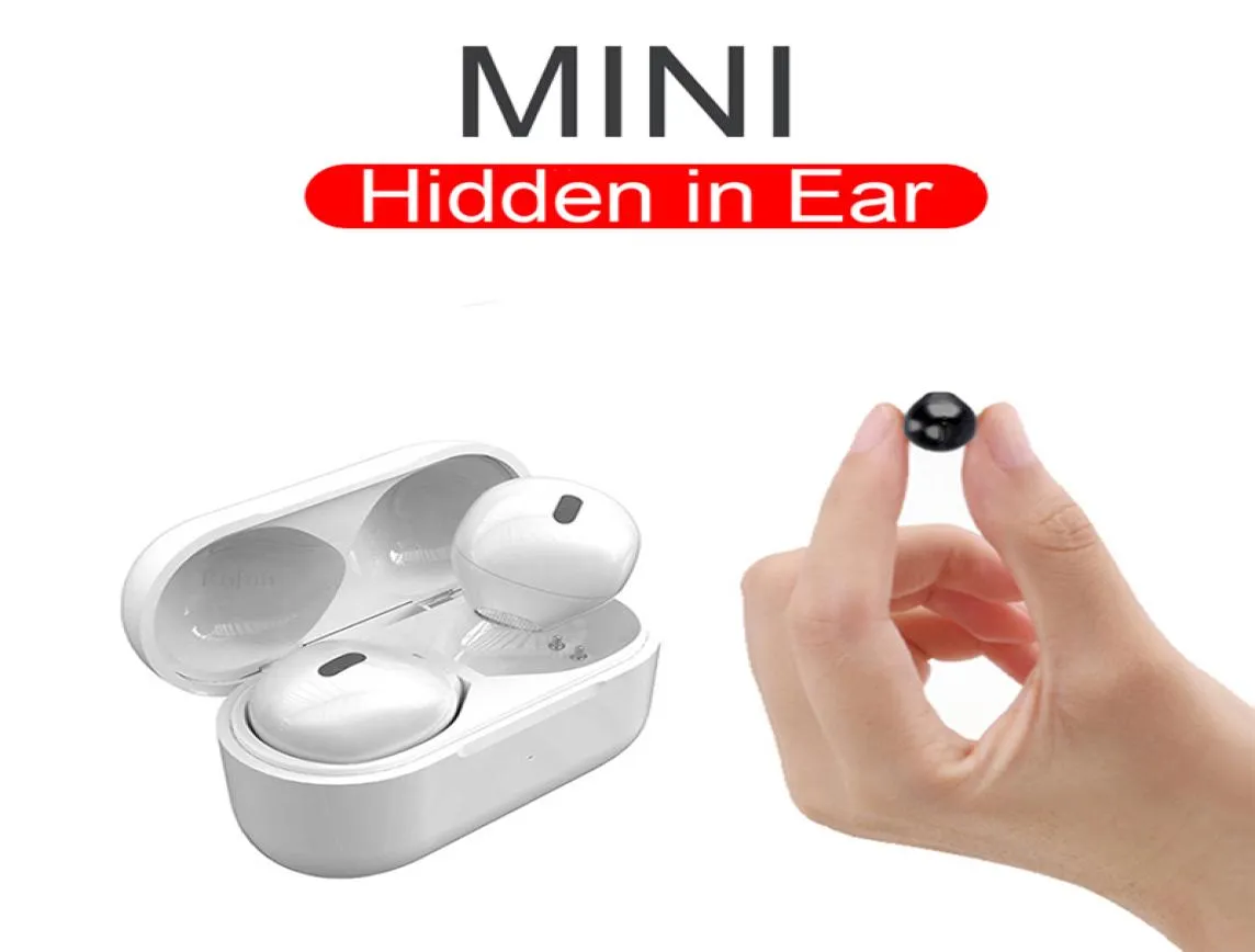 Невидимые наушники Bluetooth Беспроводная спящая наушника Скрытые наушники типа C Зарядное дело мини -наушник с микрофоном для небольшого уха 6727271