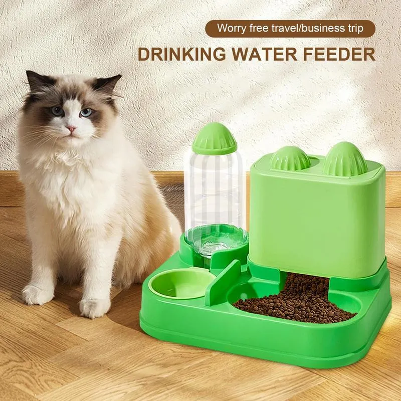 Large Capacity 2 In 1 Bee Cactus Cat Dishes And Food Bowl Set With Automatic Gravity Farm Together Animal Feeder And Waterer From Homepro8 651.67 DHgate.Com