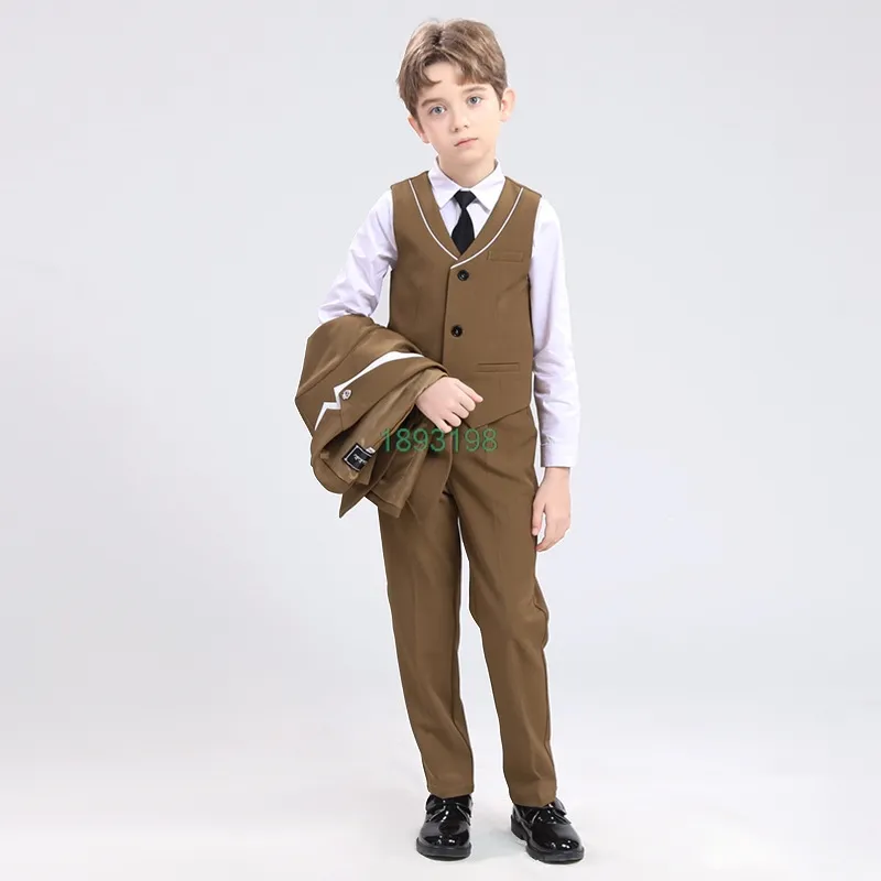 DHgate.com:2024Boys Piano Costume 4Pcs Set, Kids Waistcoat