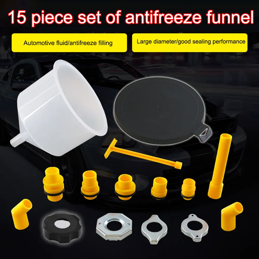 Car Radiator Coolant Filling Funnel Kit Spill Proof... From Ddmyjan ...