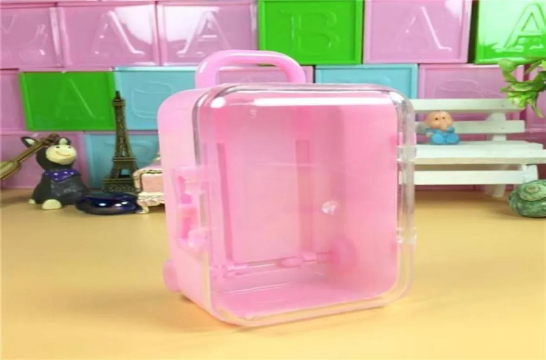 Geschenkwikkeling 20 stcs Mini Trunk Suitgage Bagage Kinder speelgoedpoppen Accessoires Candy Box Cartoon Kis Gunst Decor1329W7673977921279