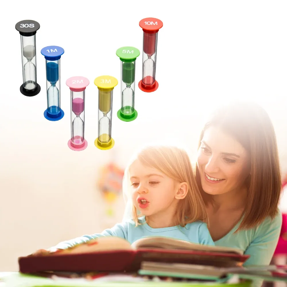 6/Colorful Sand Timer Hourglass Set 0.5 to 10 Minute Sand Clock Timers ...