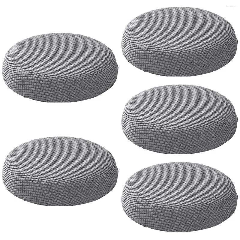 Chair Covers 5 Pcs Round Stool Cover Outdoor Cushions Garden Anti-dust Indoor Protector Polyester Office