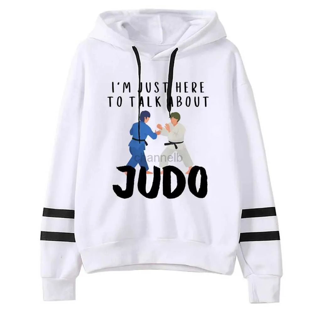 Sweats à capuche pour femmes Sweats à capuche Judo Femmes 90s Y2K Aesthic gothique Hooded Shirt Femme Aesthetic Sweater 240413