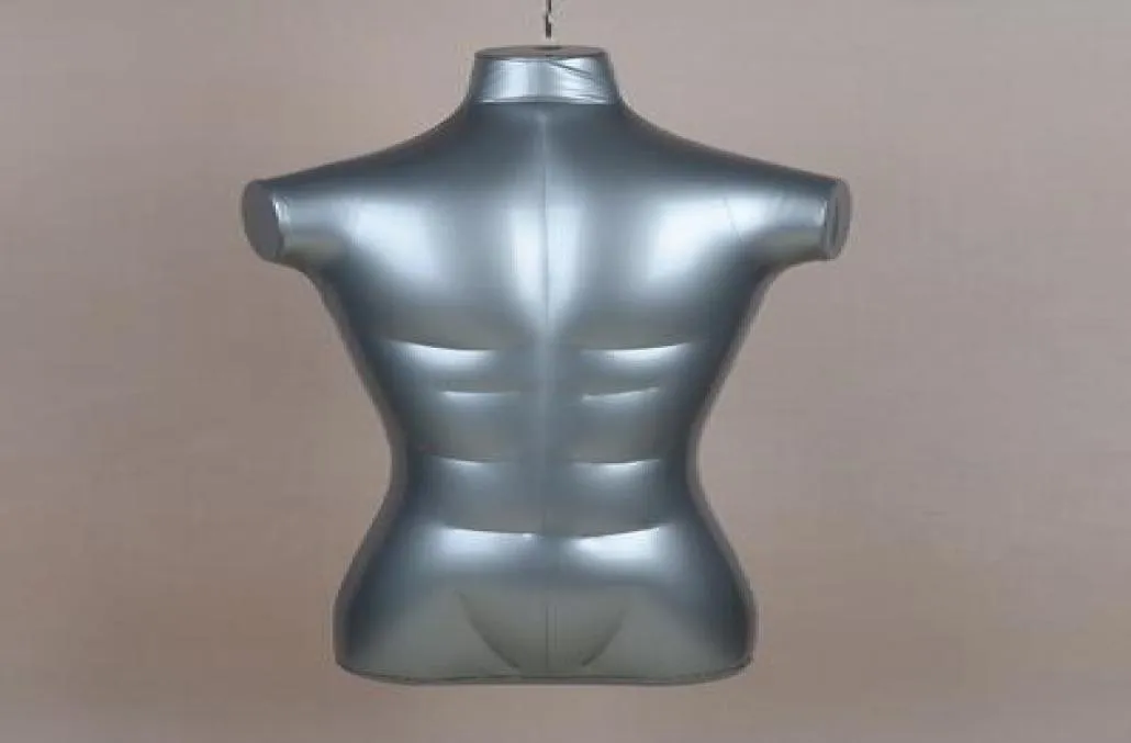 whole 74CM half torso Thicker section inflatable body mannequins body male model bust without armsmaniquis para ropa M000129469817