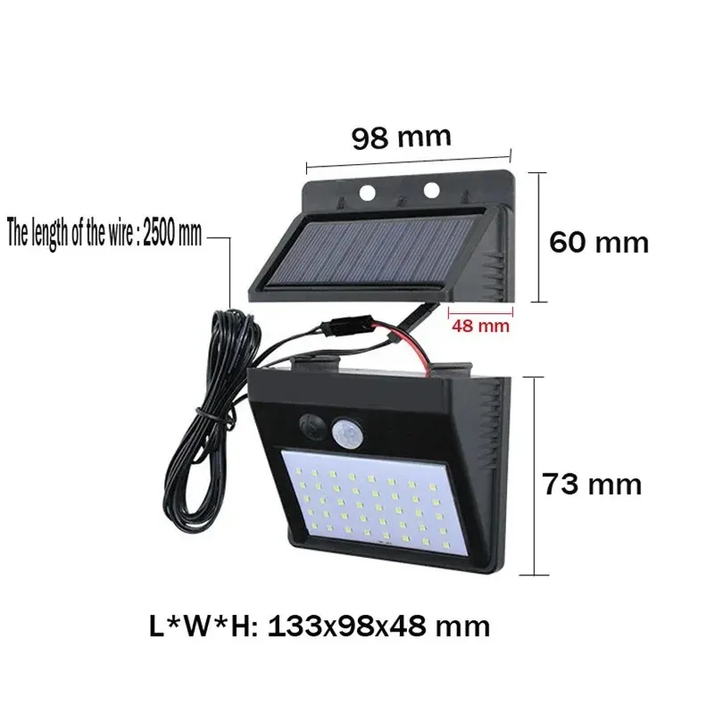 Solar Light Garden Human Body 30LED Induction Street Household Outdoor Control Dark Automatic Wall Lamp