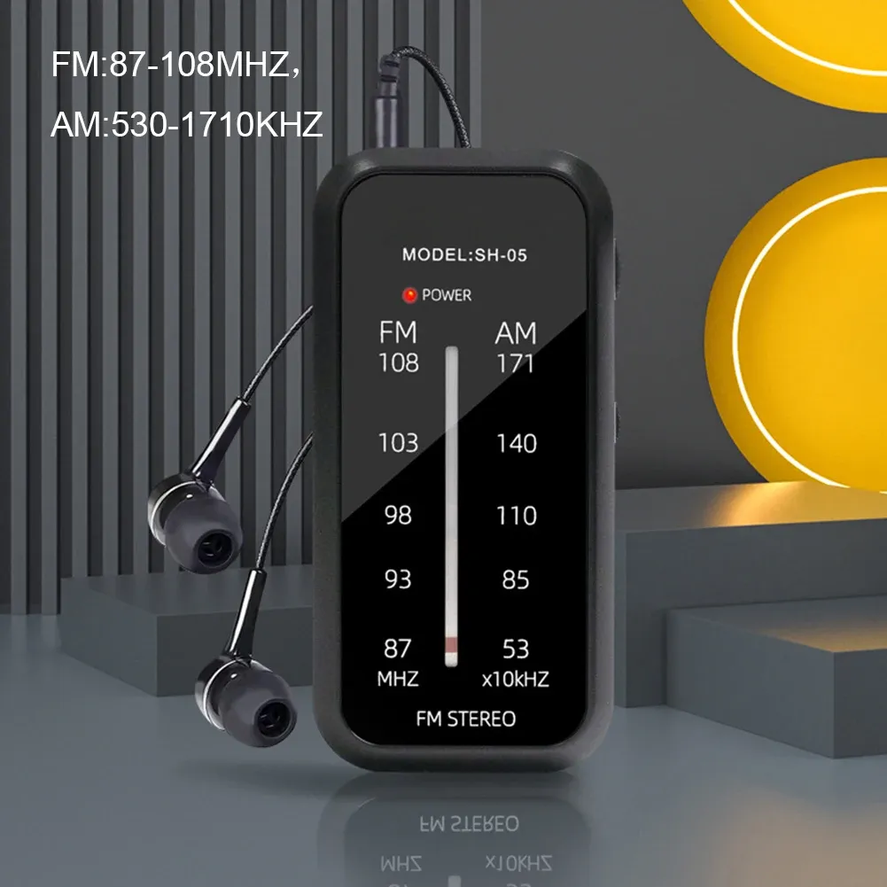 Radio Small Radio 76 / 87108MHz Walkman Radio Radio Radio personnelle rechargeable avec écran LCD de rétro-éclairage pour rencontrer Sports Tourist Guide