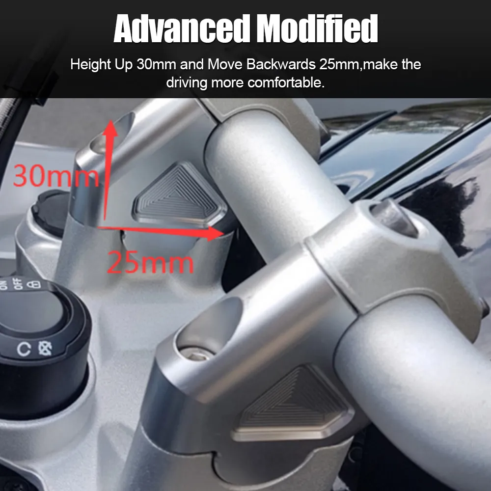 Motorcycle Accessories CNC Handlebar Risers Lift Kit... From Ddmyday ...