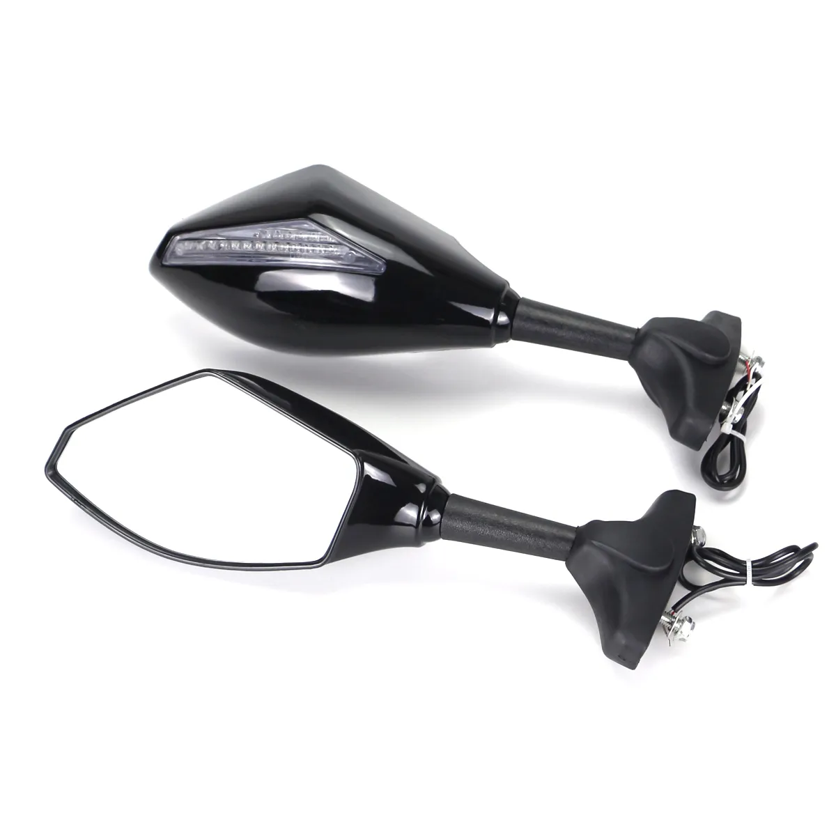 LED Rearview Mirror with Turn Signal for Yamaha Motorcycles