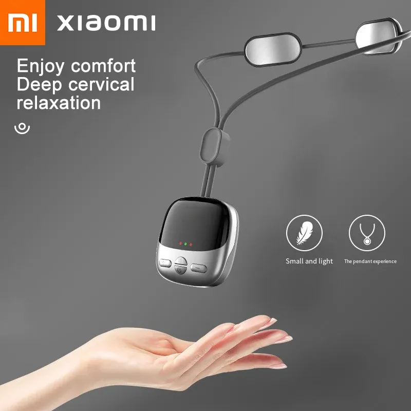 Massager Xiaomi smart hängande hals axel mini bärbar varm kompress hals artefakt muddrande nackskydd cervikal ryggrad massager