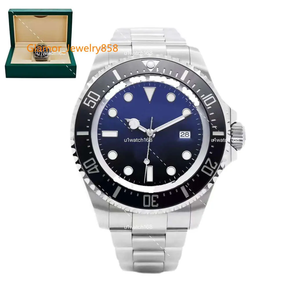 Mens 44mm Sea Dwller Designer orologi di alta qualità Automatico Orologio da 43 mm Deep Blue Dail in acciaio inossidabile Montre Uomo Uhren Orologio Montre Uhren Orologio