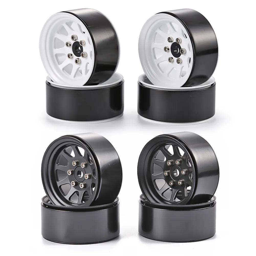 MOHERO 1.9" Beadlock Wheel Rims - 4 Pack Aluminum Alloy For TRX4, Axial SCX10, SCX10III RC Crawlers - View #4