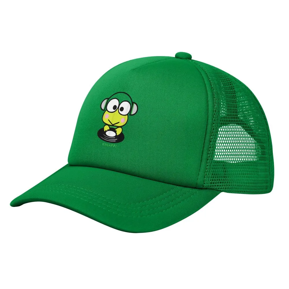 Keroppi Trucker Cap: Breathable Mesh Snapback Hat for