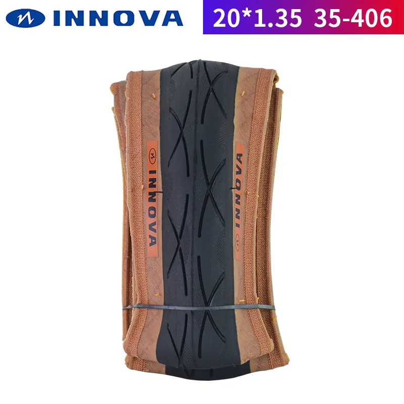 INNOVA 20 × 1.35 in 35-406 Folding Tire with Yellow Edge for 20-Inch ...