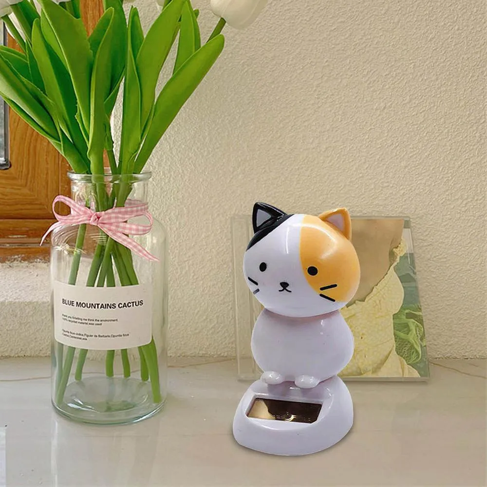 Figurines Animaux à Énergie Solaire Pour Tableau De Bord - Décorations Mignonnes Qui Bougent, Pour Voiture Ou Bureau