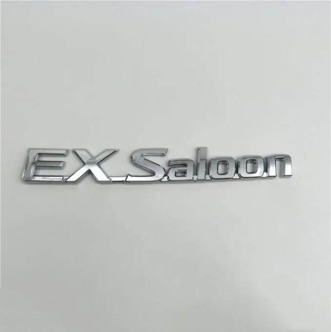 Pour Nissan Sunny B15 Ex salon Silver Chrome Emblems Logo Trunk Trunk NamePlate2896045