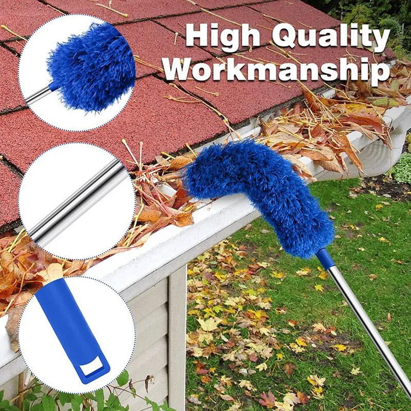 Visual Reference: Extendable Gutter Cleaning Tool With 8 2 Ft Telescopic Pole