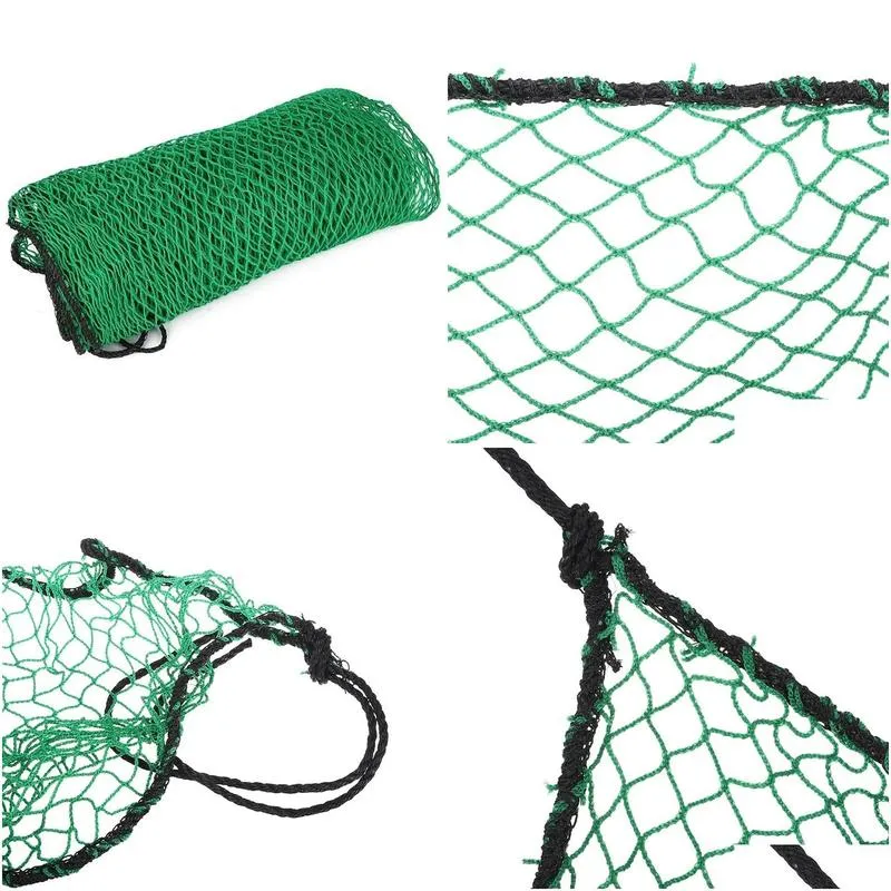 Autres produits de golf AIDS Pratique Net Duty Duty Durable Netting Corde Border Sports Training Mesh Accessoires 2x2m Drop Livraison Outdo Dhwuy